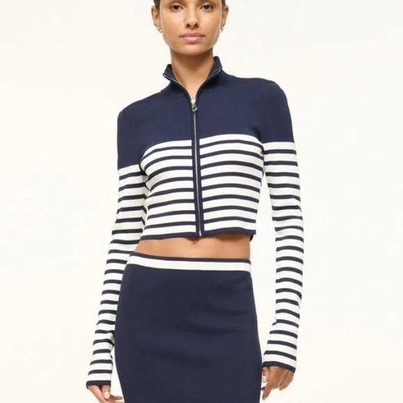 STAUD Sweaters - LIKE NEW STAUD Raft Top, Navy/White, size M